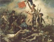 Eugene Delacroix Liberty Leading the People (mk05) oil painting on canvas